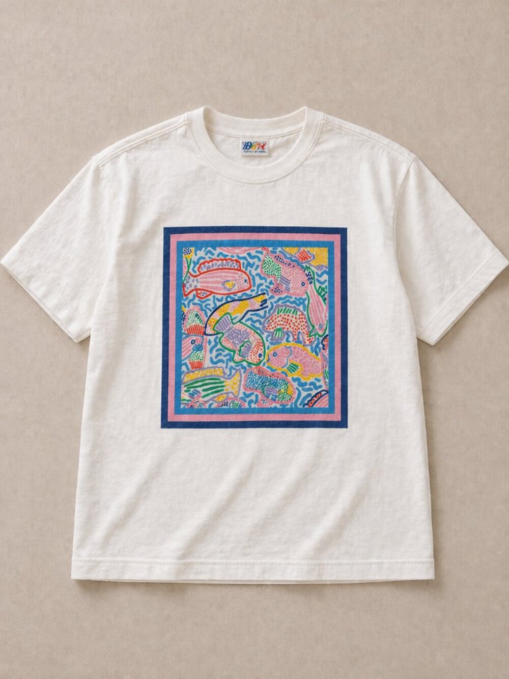 Ken Done Art to Wear Tee Colorful Abstract Graphic Shirt Australia Artist Size S